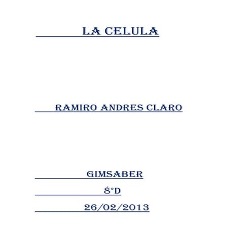 la celula