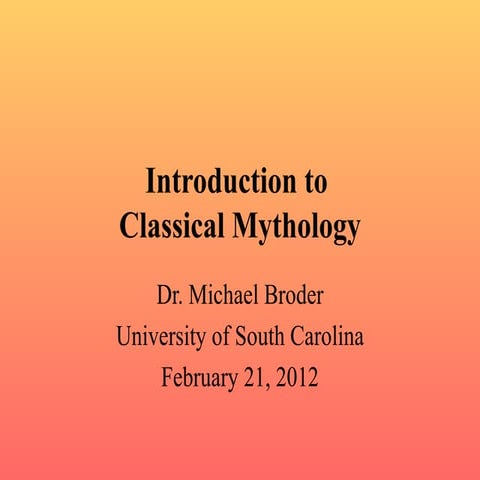 CLAS220 - Lecture Notes for February 21, 2012