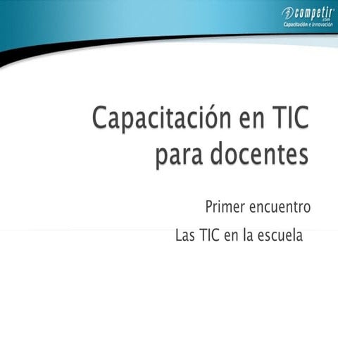 Las TIC en la escuela