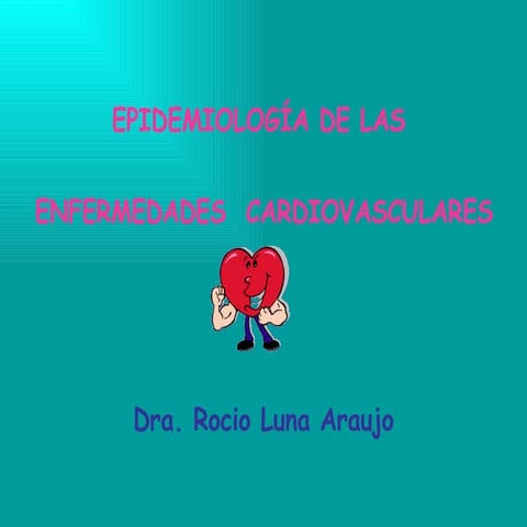 Epidemiología ECNT Dra. Luna