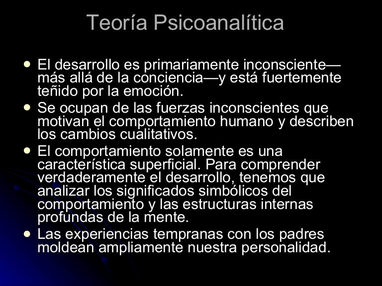 Principios de la teoria psicoanalitica