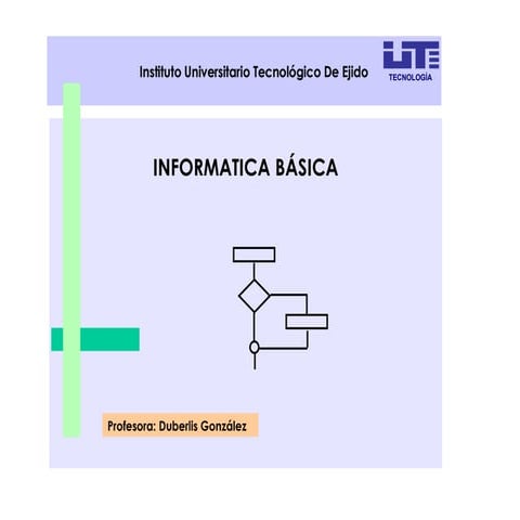 Clase I Informatica basica IUTE - Merida | PPT