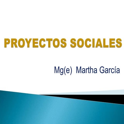 Desarrollo de proyectos sociales