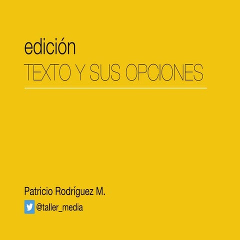 Texto en InDesign