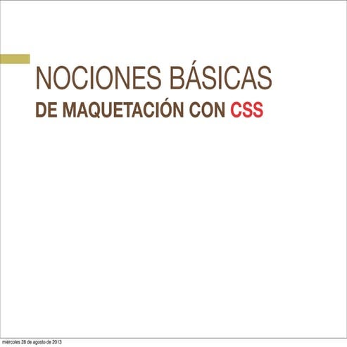 Nociones básicas de posicionamiento con CSS
