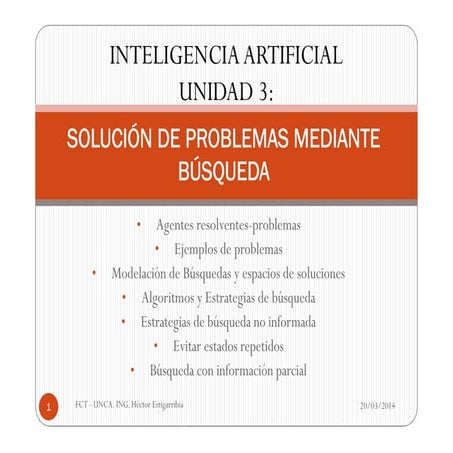 SOLUCIÓN DE PROBLEMAS MEDIANTE BÚSQUEDA