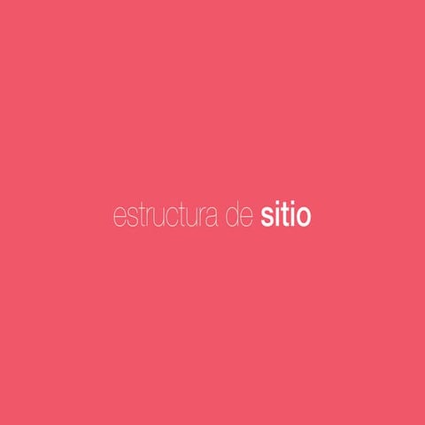Estructura de sitio