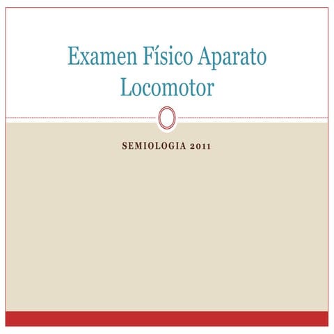 Clase 08 ex fisico locomotor 2011