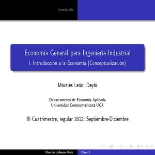 Clase 1 Economia General