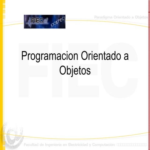 programacion orientada a objetos