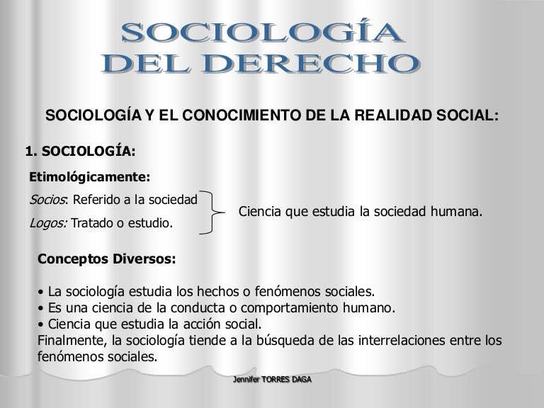 SOCIOLOGIA DEL DERECHO