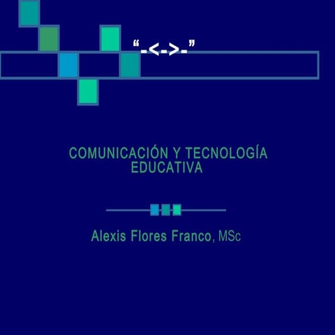 Comunicación y Tecnología Educativa