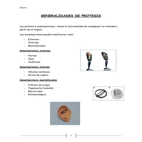 Clase 1 generalidades de protesis dentales