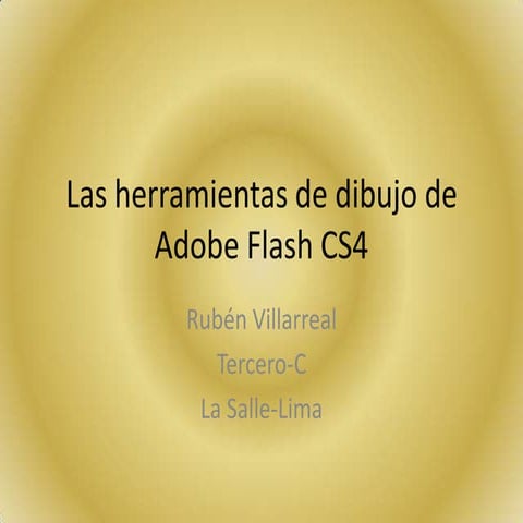 Herramientas de dibujo de adobe flash parte 1 | PPTX