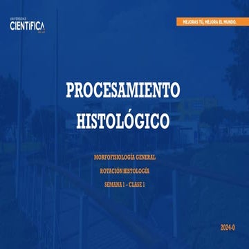 CLASE 1 - HISTOLOGÍA PROCESAMIENTO HISTOLÓGICO 2024-0.pdf