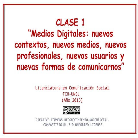 Clase 1  tecno i- comunicacion-2015