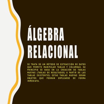 Algebra relacional