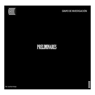 Redacción de preliminares