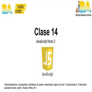 Clase curso codo a codo sobre javascript | PPTX