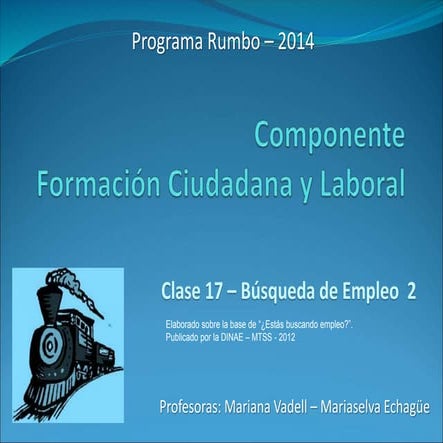 Clase 17   búsqueda de empleo. cv. mariana v - mselva