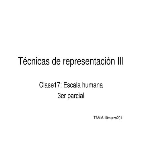 Clase17 escala humana