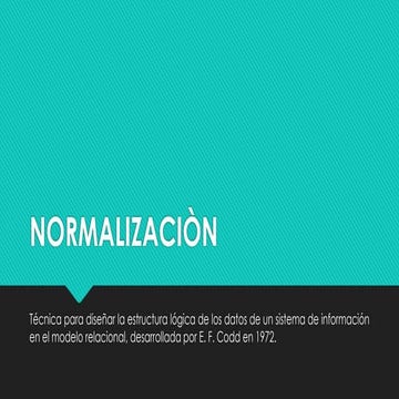 Normalizacion