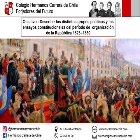 Período de organización de la República en Chile 1823-1830 | PPTX