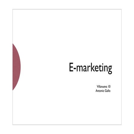 E-marketing Clase 1