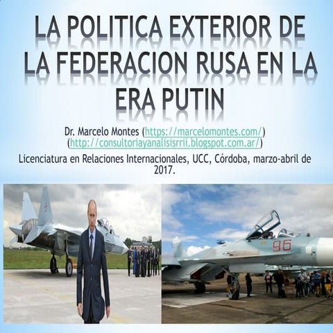 Seminario sobre política exterior rusa