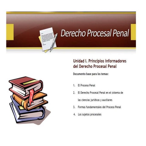 Clase 1 y 2 derecho procesal penal (luz) | PPT