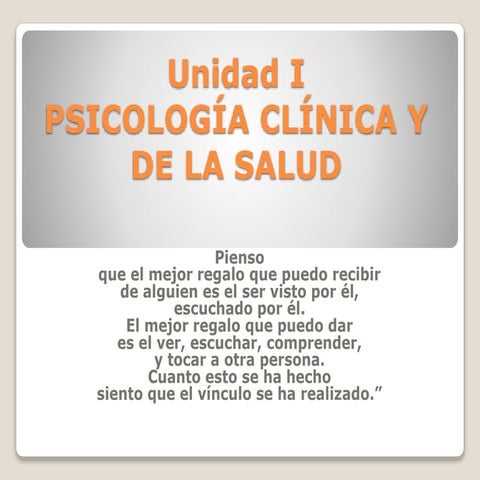 Raices de la psicologia clinica | PPTX
