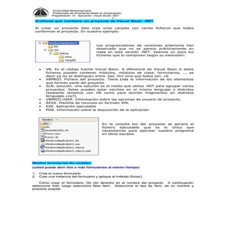 Tipos de variables en visual basic ejemplos | PDF