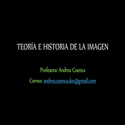 Teoria de la imagen (exposicion) | PPTX