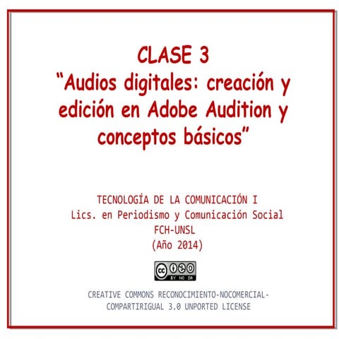 Clase 2  audio basico