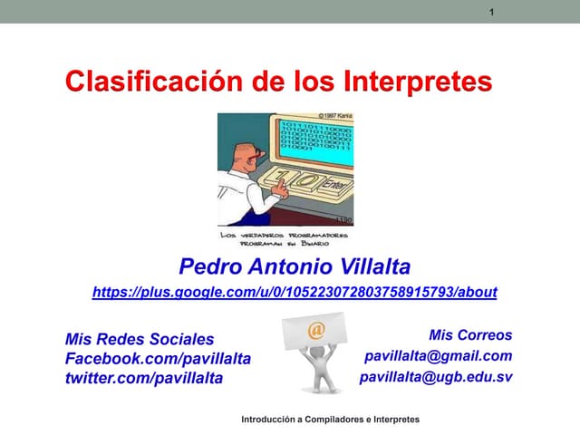 Clasificacion de Interpretes