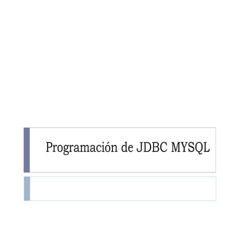 Jdbc Mysql