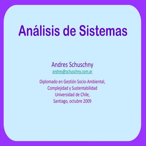 Clase 2(b) Análisis de Sistemas