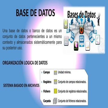 Exposición de base de datos en programación | PPTX
