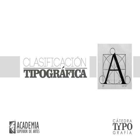 Clasificacion Tipografica
