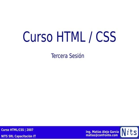 Curso HTML CSS 3/4