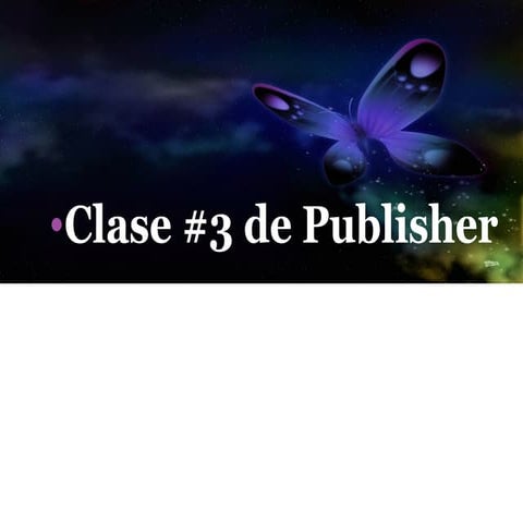 Clase #3 de publisher