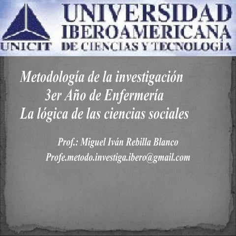 Clase 3 logica de las ciencias sociales