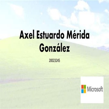 Presentación de Axel Mérida
