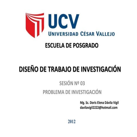 Clase 3 problema de investigación