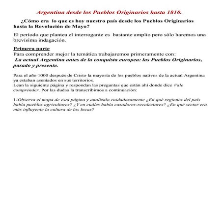 Clase 4  argentina pueblos originarios hasta 1810