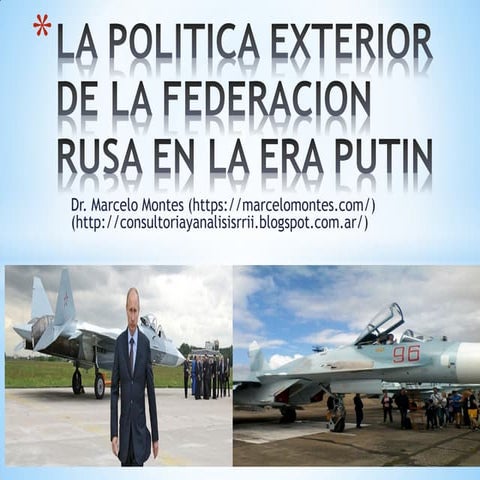 Seminario sobre política exterior rusa - clase 4