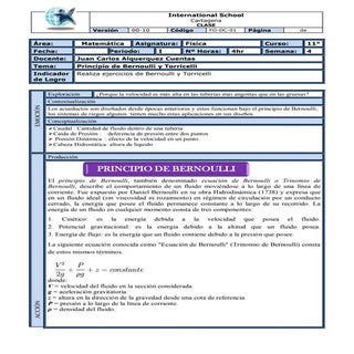 Clase 4 principio de bernoulli