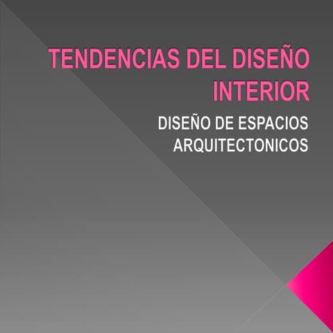 Diseño de interiores | PPTX