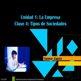 Clase 5 Y 6   Tipos De Sociedades