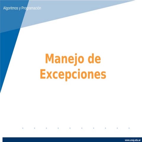 Clase 6   excepciones